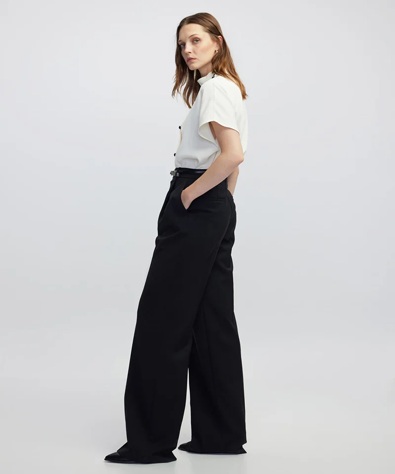 ابيكول Pleated Wool Trousers